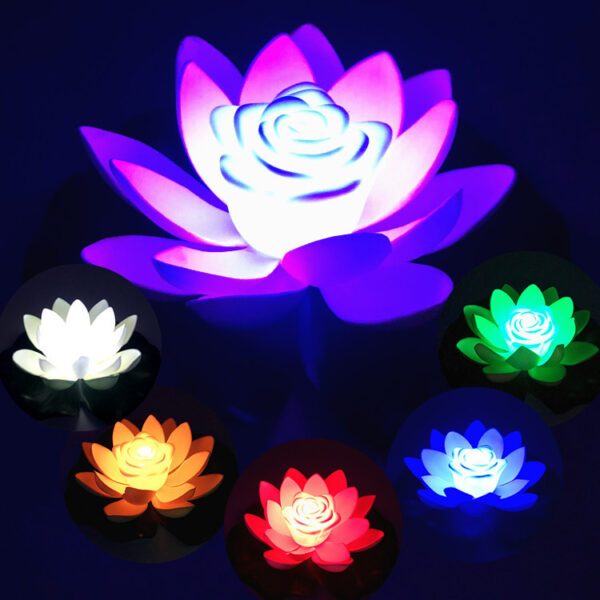 Lampe LED Fleur de Lotus – Éclairage Décoratif Zen et Romantique | Lampe Ambiance Design 18 cm