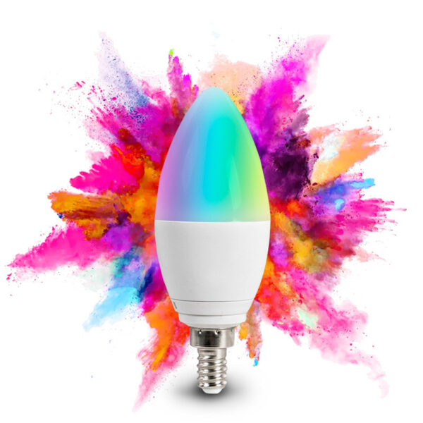 Ampoule LED Bougie Connectée WiFi E14 – Lumière Intelligente Dimmable 5W | Éclairage Ambiance Moderne